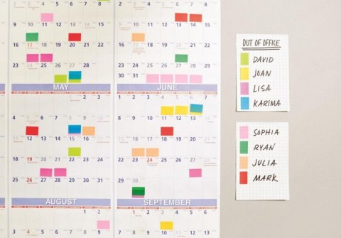 Zestaw promocyjny zakładek POST-IT (680 -P10+2), PP, 25,4x43,2mm, mix kolorów, 10+2 GRATIS Post-It 3M