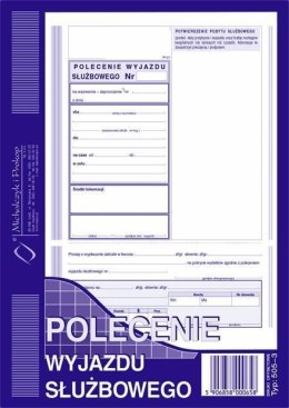 Polecenie wyjazdu służbowego, A5 40 kartek, 10-505-3 DOTTS Dotts
