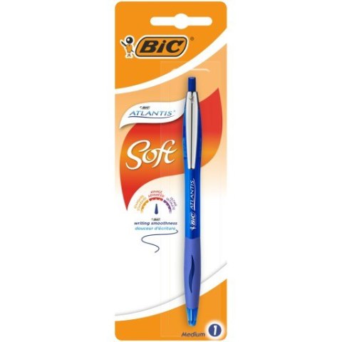 Długopis BIC Atlantis Soft niebieski Blister 1szt, 8031246 Bic