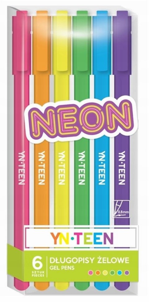 Długopis żelowe 6 szt. NEON YNT Noster Długopis żelowe 6 szt. NEON YNT Noster