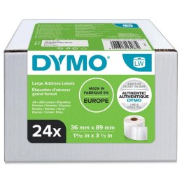 Etykieta DYMO adresowa - 89 x 36 mm, biały - VALUE PACK 24 szt. S0722390 Dymo