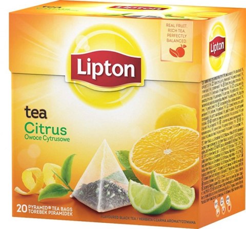 Herbata LIPTON PIRAMID CITRUS owoce cytrusowe 20t Lipton