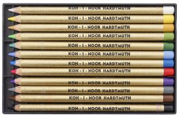 Kredki 8832/12 komplet pastele GIOCONDA w drewnie KOH-I-NOOR Koh-i-noor