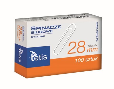 Spinacze biurowe 28mm (100szt) GS140-B MICHALCZYK I PROKOP Tetis Spinacze biurowe 28mm (100szt) GS140-B MICHALCZYK I PROKOP Tetis