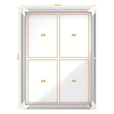 Gablota magnetyczna zewnętrzna Nobo Premium Plus 4xA4 1902577 Nobo Gablota magnetyczna zewnętrzna Nobo Premium Plus 4xA4 1902577 Nobo