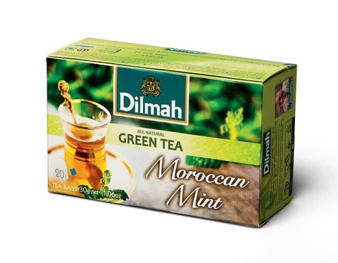 Herbata DILMAH GREEN TEA zielona&mięta 20t MOROCCAN Dilmah Herbata DILMAH GREEN TEA zielona&mięta 20t MOROCCAN Dilmah
