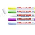 Marker EDDING do tablic szklanych biały + mix kolorów, etui 5 szt. 90/5s/049/b ed suchościeralny Edding