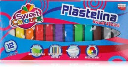 Plastelina 12 kolorów kwadratowa Sweet Colours 91635 KOMA-PLAST Koma-Plast