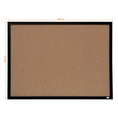 Tablica korkowa Nobo z czarną ramą, 585x430mm 1903776 Nobo Tablica korkowa Nobo z czarną ramą, 585x430mm 1903776 Nobo