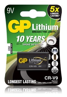 Bateria litowa GP 9V / U9VL 9.0V GPPVLCRV9009 GP Batteries Bateria litowa GP 9V / U9VL 9.0V GPPVLCRV9009 GP Batteries