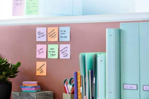 Bloczki ekologiczne POST-IT_ (653-1GB), 38x51mm, 6x100 kart., mix kolorów (X) Post-It 3M