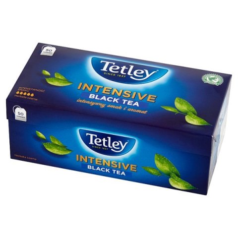 Herbata TETLEY INTENSIVE czarna 50 saszetek z zawieszką Tetley Herbata TETLEY INTENSIVE czarna 50 saszetek z zawieszką Tetley