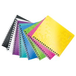 Kołonotatnik LEITZ WOW A5 80k PP kratka fioletowy 46410062 Leitz