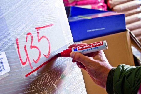 Marker E-800 EDDING niebieski końcówka ścięta Edding