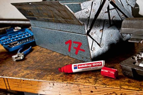 Marker E-800 EDDING niebieski końcówka ścięta Edding