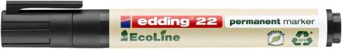Marker EDDING permanentny ekologiczny ścięta końcówka czarny 22/001/c ed Edding