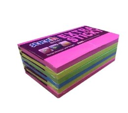Notes samoprzylepny EXTRA STICKY 76x127mm 4 kol.neon/90 kart. 6szt. Stickin 21687 StickN