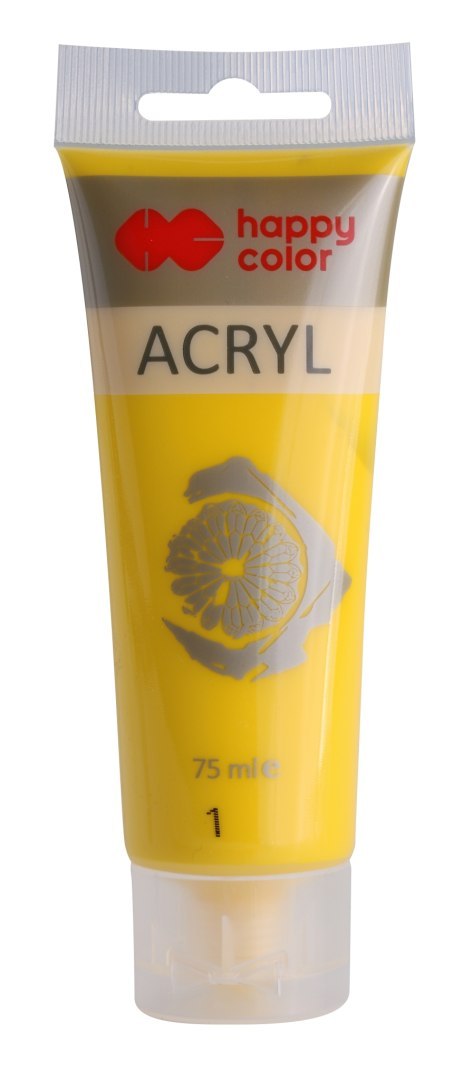 Farba akrylowa 75ml, żółty, Happy Color HA 7370 0075-1 Happy Color Farba akrylowa 75ml, żółty, Happy Color HA 7370 0075-1 Happy Color