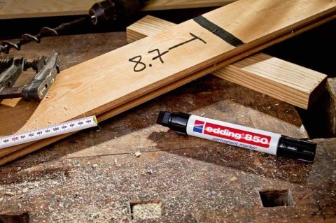 Marker EDDING 850 permanentny ścięta końcówka 5-16mm czarny Edding