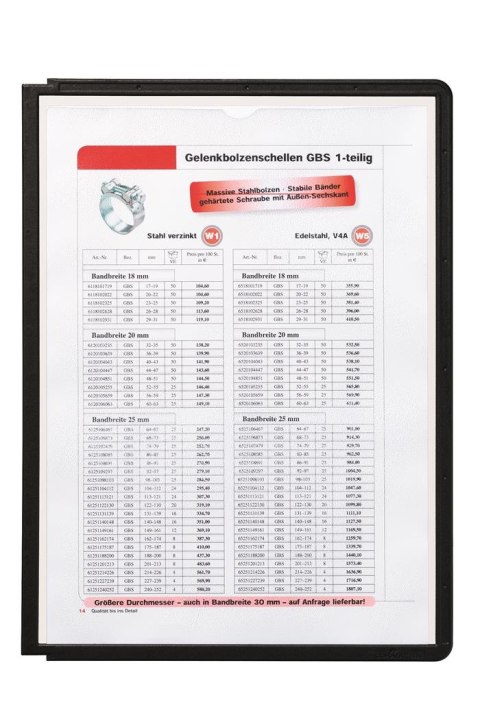 Panele prezentacyjne ramka czarna SHERPA 5606-01 DURABLE Durable