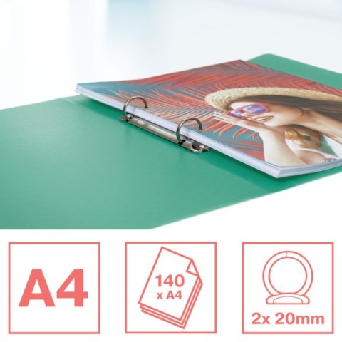 Segregator ringowy Esselte ColourBreeze, 2 RR, 25 mm, zielony 626243 Esselte Segregator ringowy Esselte ColourBreeze, 2 RR, 25 mm, zielony 626243 Esselte