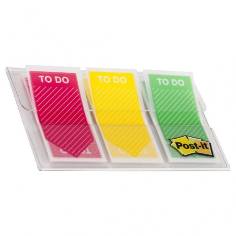 Zakładki indeksujące POST-IT_ (682-TODO), PP, 23,8x43,2mm, 3x20 kart., mix kolorów Post-It 3M Zakładki indeksujące POST-IT_ (682-TODO), PP, 23,8x43,2mm, 3x20 kart., mix kolorów Post-It 3M
