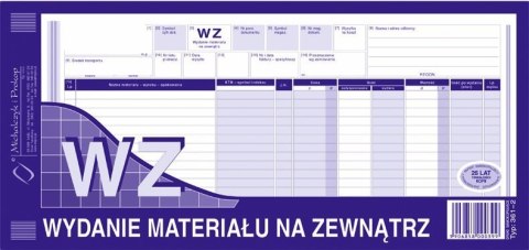 361-2 WZ wydanie materiałów na zewnątrz 1/3 A3 80 kartek MICHALCZYK Michalczyk i Prokop 361-2 WZ wydanie materiałów na zewnątrz 1/3 A3 80 kartek MICHALCZYK Michalczyk i Prokop