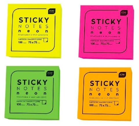 Bloczek samoprzyl. 75x75 100k. NEON INTERDRUK Interdruk Bloczek samoprzyl. 75x75 100k. NEON INTERDRUK Interdruk