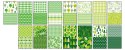Blok z motywami GREEN, 80g/m2, A4, 15 ark, 30 motyw, Happy Color HA 3808 2030-G Happy Color