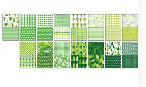 Blok z motywami GREEN, 80g/m2, A4, 15 ark, 30 motyw, Happy Color HA 3808 2030-G Happy Color Blok z motywami GREEN, 80g/m2, A4, 15 ark, 30 motyw, Happy Color HA 3808 2030-G Happy Color