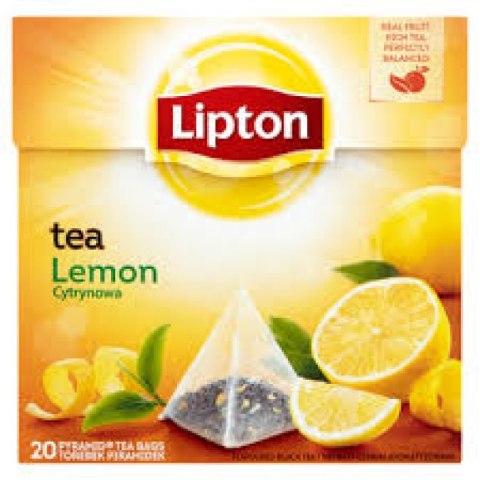 Herbata LIPTON PIRAMID LEMON cytryna (20 saszetek) Lipton Herbata LIPTON PIRAMID LEMON cytryna (20 saszetek) Lipton