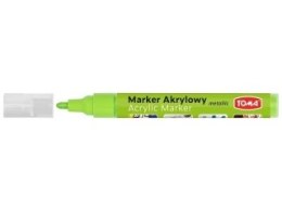 Marker akrylowy, fibrowa końcówka okrągła 2-5mm, zielony jasny metalic TO-402 Toma Toma