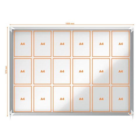 Gablota magnetyczna zewnętrzna Nobo Premium Plus 18xA4 (drzwiczki przesówne) 1902571 Nobo Gablota magnetyczna zewnętrzna Nobo Premium Plus 18xA4 (drzwiczki przesówne) 1902571 Nobo