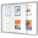 Gablota magnetyczna zewnętrzna Nobo Premium Plus 18xA4 (drzwiczki przesówne) 1902571 Nobo