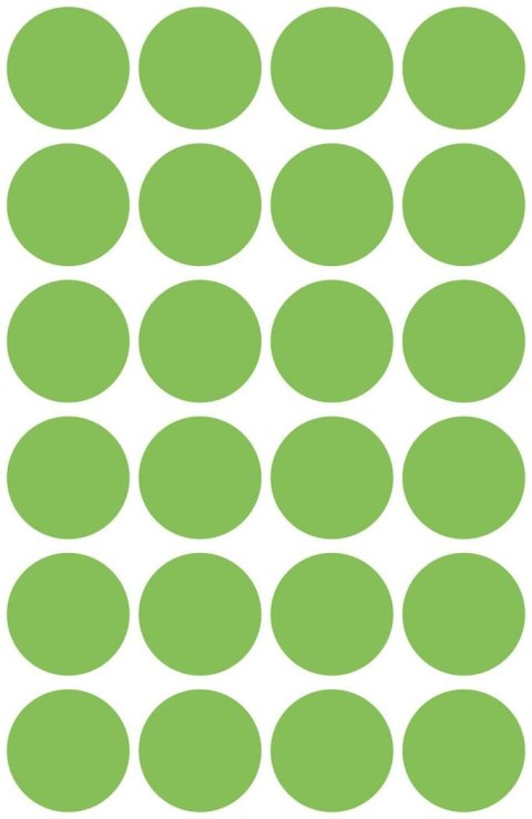 Kółka do zaznaczania zielone neon 3174 Q18 4 ark Avery Zweckform Avery Zweckform