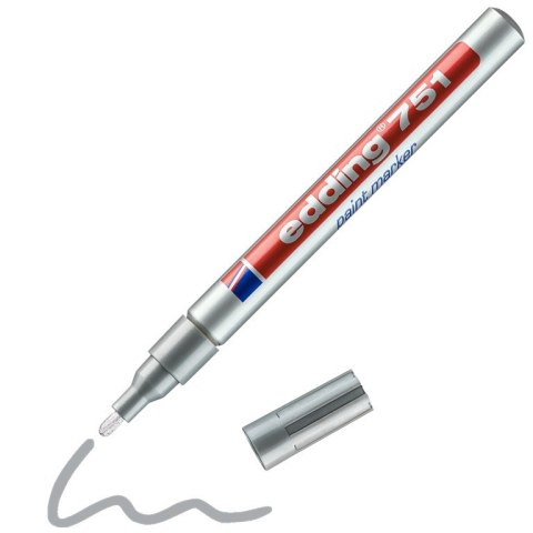 Marker lakierowy 1-2mm 751 srebrny EDDING końcowka okrągła Edding