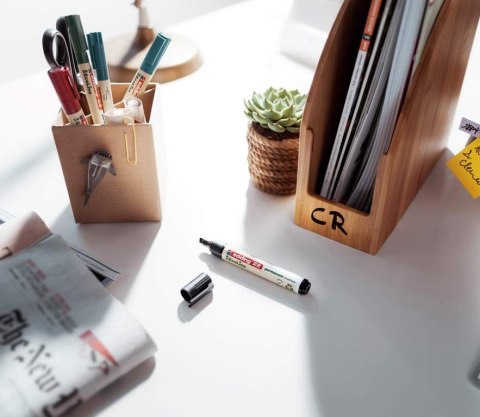 Markery EDDING permanentne ekologiczne 4 kol. etui ścięta końcówka 22/4s ed Edding