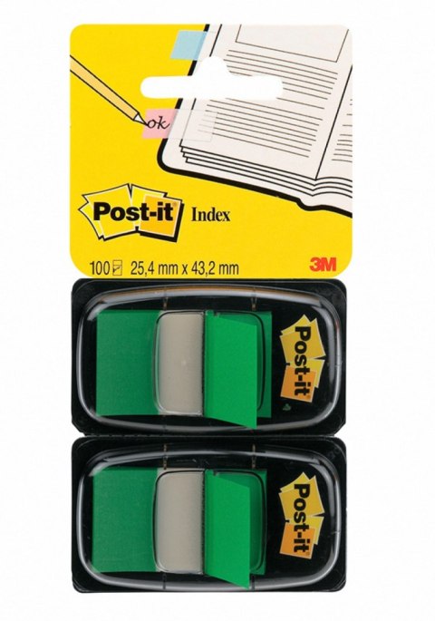 Zakładki indeksujące POST-IT_ (680-G2EU), PP, 25,4x43,2mm, 2x50 kart., zielone Post-It 3M Zakładki indeksujące POST-IT_ (680-G2EU), PP, 25,4x43,2mm, 2x50 kart., zielone Post-It 3M