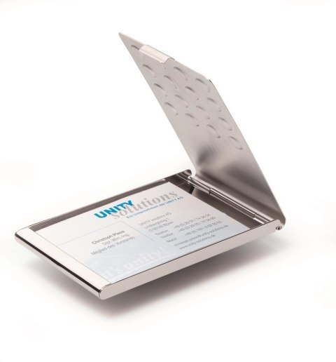 BUSINESS CARD BOX chrome Chrom, etui na 20 wizytówek Srebrny 244023 DURABLE Durable BUSINESS CARD BOX chrome Chrom, etui na 20 wizytówek Srebrny 244023 DURABLE Durable