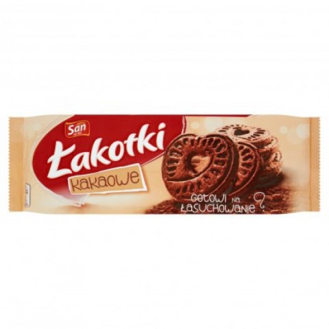 Ciastka SAN ŁAKOTKI KAKAO 168g LU Ciastka SAN ŁAKOTKI KAKAO 168g LU