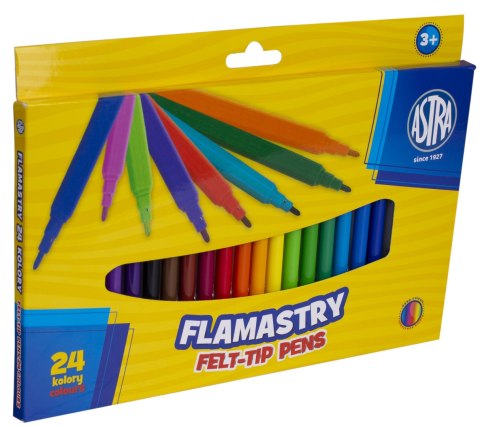 Flamastry Astra CX - 24 kolory, 314107003 Astra Flamastry Astra CX - 24 kolory, 314107003 Astra