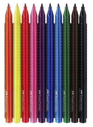 Flamastry GRIP 10 kol. 155310 Faber-Castell Flamastry GRIP 10 kol. 155310 Faber-Castell