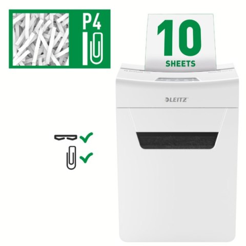 Niszczarka Leitz IQ Protect 10, P4, 10 kartek, 18 l kosz 80920000 Leitz Niszczarka Leitz IQ Protect 10, P4, 10 kartek, 18 l kosz 80920000 Leitz