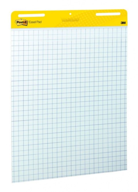 Samoprzylepne arkusze konferencyjne Post-it_ Super Sticky, na flipchart, 63,5x76,2cm, w kratkę do wykresów, 30 kart., białe Post-It 3M