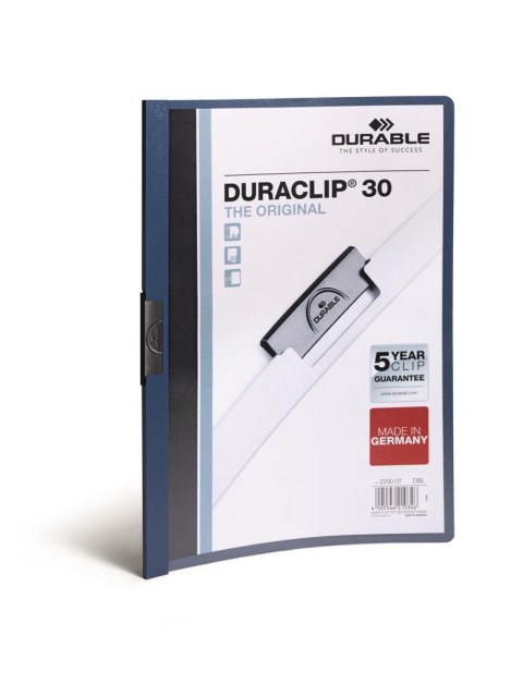 Skoroszyt DURABLE DURACLIP Original 30 granatowy 2200-07 Durable Skoroszyt DURABLE DURACLIP Original 30 granatowy 2200-07 Durable