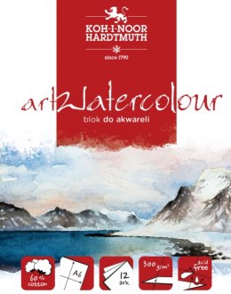 Blok akwarelowy ARTWATERCOLOUR A6 12 KARTEK 300G BLO-WATEA6 Koh i Noor Koh-i-noor