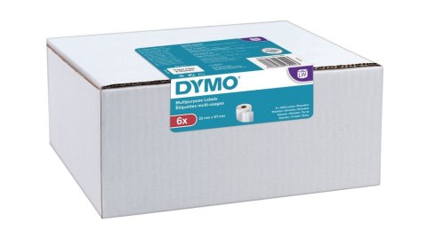 Etykiety DYMO różnego przeznaczenia - 57 x 32 mm, biały - VALUE PACK 6 szt. 2093094 Dymo