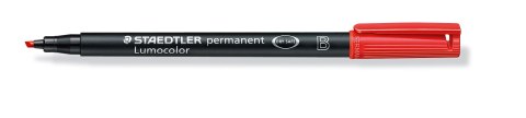 Foliopis Lumocolor, B, wodoodporny, czerwony, Staedtler S 314-2 Staedtler Foliopis Lumocolor, B, wodoodporny, czerwony, Staedtler S 314-2 Staedtler