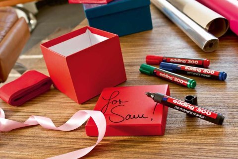 Marker-foliop.300 brązowy EDDING końcówka okrągła Edding