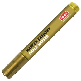 Marker kredowy, końcówka ścięta 15mm, 25g tuszu złoty TO-290 Toma Toma